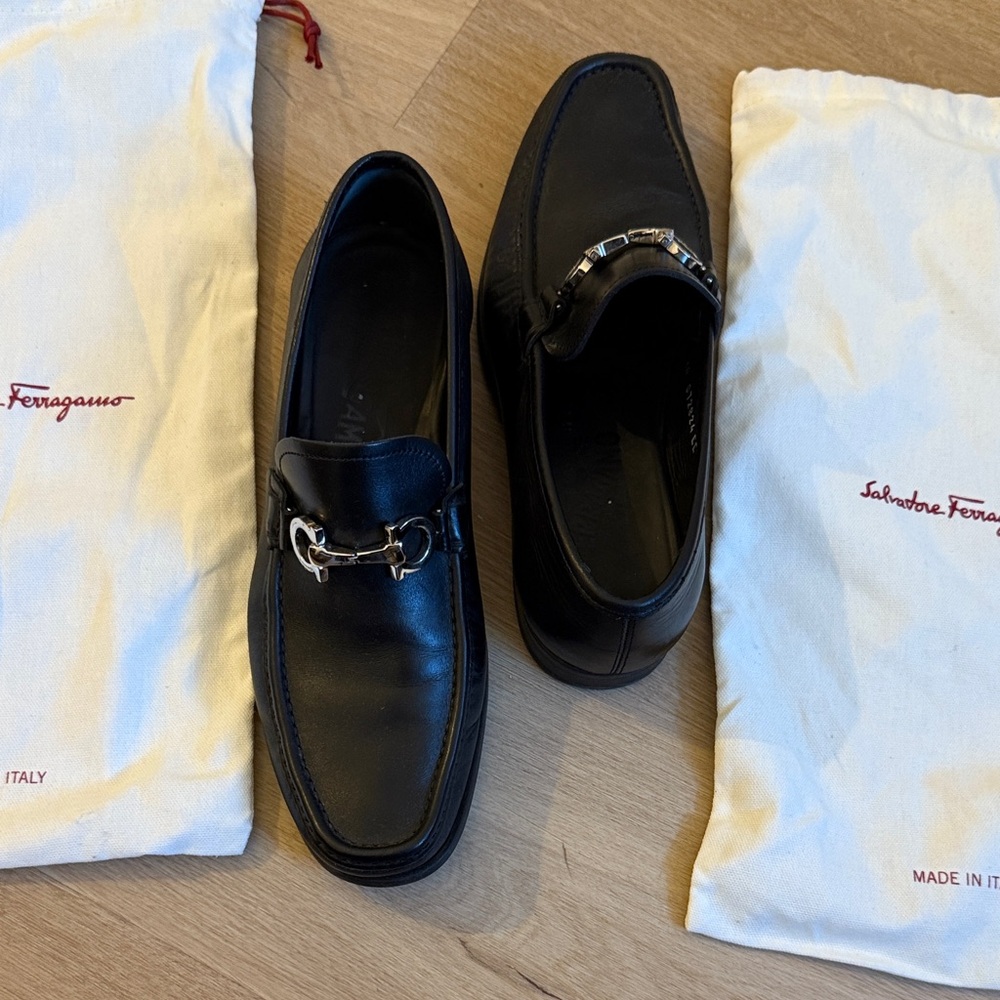 Salvatore Ferragamo Chris Men's Black Loafers